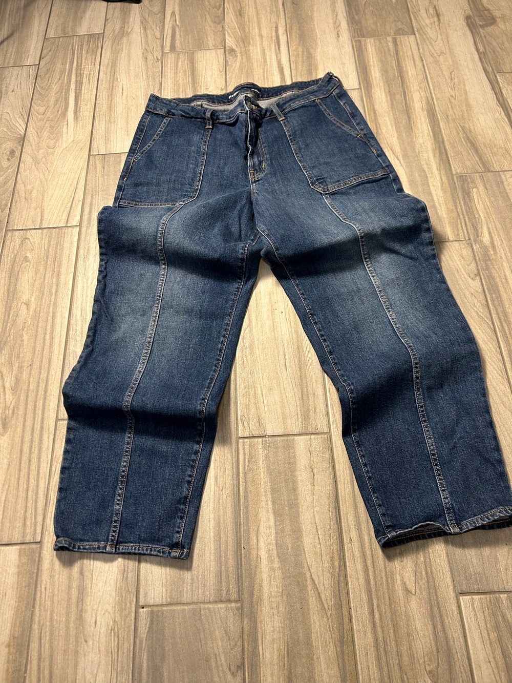 OG Loose Denim Jeans 16 Barrel Leg High Rise Straight Leg Casual Activewear